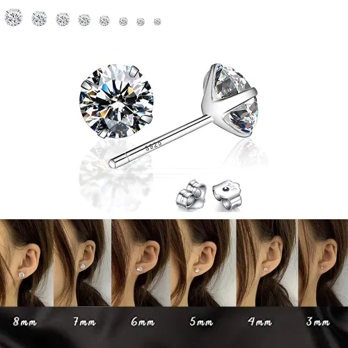Miniatura 3 de LECIEL Kit de pistola de perforación de oreja reutilizable, kit profesional de perforación de nariz y labio con 16 pares de aretes de tuerca