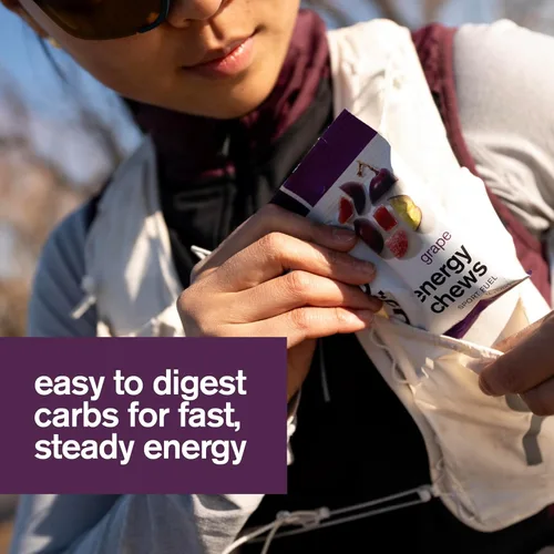 Miniatura 6 de Skratch Labs Energy Chews Gomitas para correr, ciclismo y rendimiento deportivo Alternativa de gel Uva (paquete de 10) Sin gluten, vegano