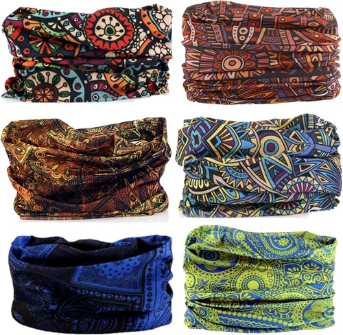 Miniatura 24 de Polaina para el cuello Máscara Bufanda para la cara Bandana Cobertura de tubo Tocado Pasamontañas Diadema Envoltura para la cabeza para hombres