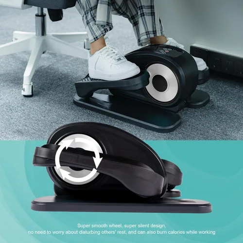 Miniatura 8 de Tappio Elíptica para debajo del escritorio, ejercitador eléctrico de pedales, elíptica sentada totalmente montada, compacta y portátil con control