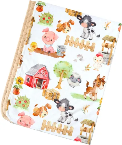 Miniatura 12 de Honey Lemonade - Manta de bebé de felpa suave y ligera de punto minky para recién nacido de 30 x 40 pulgadas - Manta suave para niños y niñas
