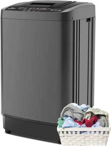 Miniatura 9 de Nictemaw Lavadora portátil de 20 libras, lavadora de carga superior completamente automática de 2.8 pies cúbicos con 4 programas, 4 niveles de agua