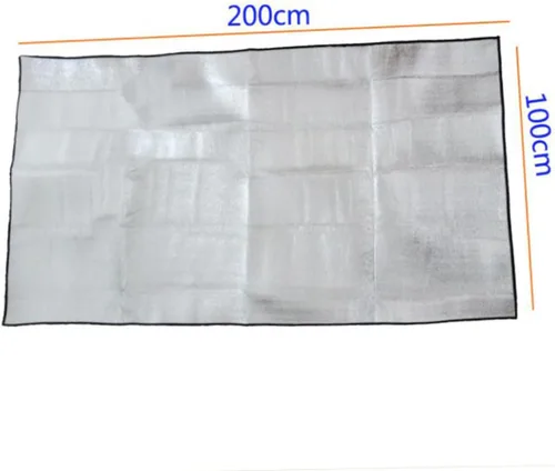 Miniatura 2 de TOYANDONA Alfombrilla de campamento a prueba de humedad, manta de picnic ligera al aire libre con película de aluminio, alfombra plegable