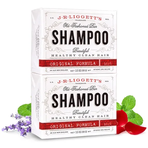 Miniatura 25 de J·R·LIGGETT'S Barra de Champú – Árbol de Té, Jojoba y Menta, Aceites de Coco y Argán – Barra de Champú Sólida Totalmente Natural, Sin Sulfatos, Sin