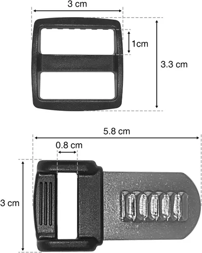 Miniatura 2 de Kit de hebilla de liberación rápida para casco de motocicleta, adaptador de correa de barbilla de acero inoxidable, clip de liberación rápida