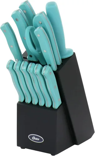 Miniatura 8 de Oster Gunderson Juego de Cuchillos de Cocina de 6 Piezas con Bloque, Juego de Cuchillos de Cocina de Acero Inoxidable con Cuchillas Afiladas