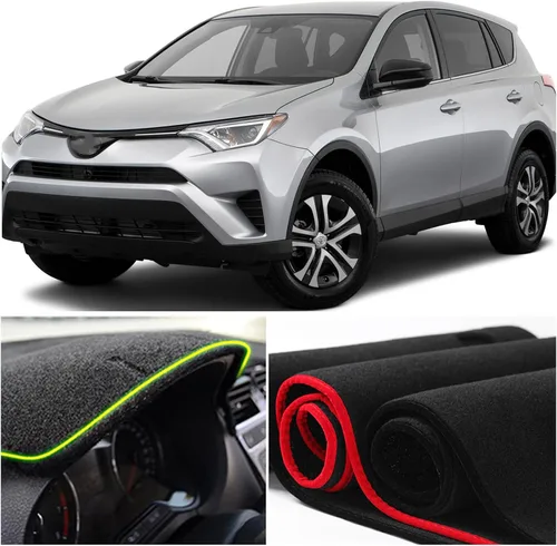 Miniatura 4 de Cubierta de tapete para salpicadero, consola central interior personalizada compatible con Toyota RAV4 SUV 2013, 2014, 2015, 2016, 2017, 2018