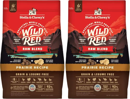 Miniatura 12 de Stella & Chewy's Wild Red Raw Blend Kibble - Croquetas de mezcla cruda – Alimento para perros revestido crudo liofilizado de primera calidad