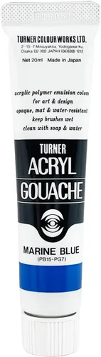 Miniatura 8 de Turner's AG020350 Gouache acrílico, color japonés, color agua dulce (Usuzuiro), 0.7 onzas líquidas (0.7 fl oz) (Nº 6)