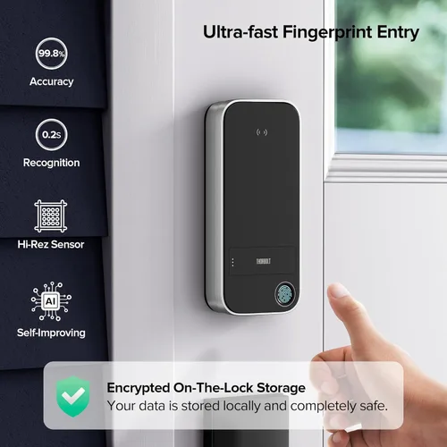 Miniatura 5 de ThorBolt X1 Apple Home - Llave para desbloquear, solo para iOS, entrada sin llave, cerradura de puerta, cerradura de cerrojo de teclado funciona