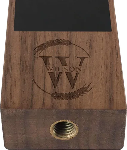 Miniatura 3 de Grifo de barra de arce personalizado de 8 pulgadas, grabado con láser, mango de cerveza personalizado con pizarra de tiza, grifo de barril mango