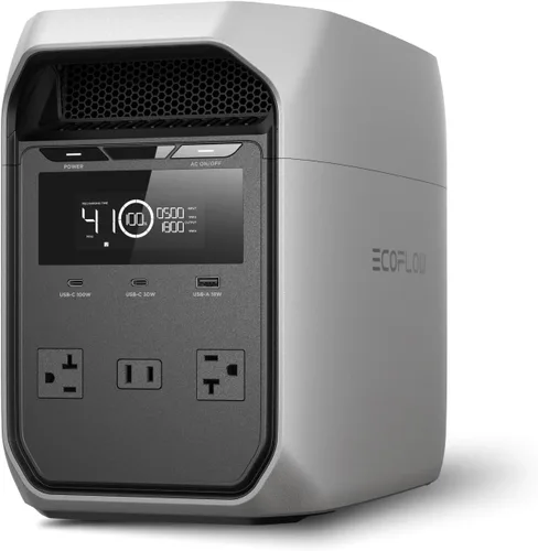 Miniatura 15 de EF ECOFLOW - Estación de energía portátil DELTA 2, batería de 1024 Wh LiFePO4 (LFP), salida de 1800 W AC/100 W USB-C, panel solar opcional