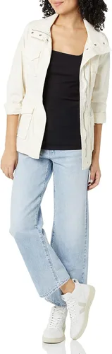 Miniatura 4 de Tienda Essentials Camiseta de tirantes de cuello cuadrado ajustada para mujer, paquete de 2