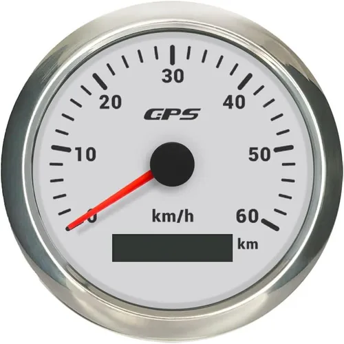 Miniatura 35 de ELING Velocímetro GPS de 3.346 in 0-200 MPH Kit de medidor de velocidad para coche, camión, motocicleta con 7 retroiluminaciones 12 V 24 V