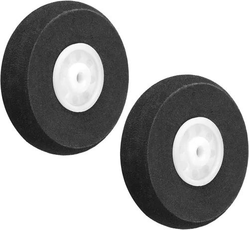 MroMax Ruedas de avión RC de 1.57 pulgadas de diámetro, 2 piezas de repuesto de rueda de espuma para bricolaje modelo RC avión avión 2-Paquetes