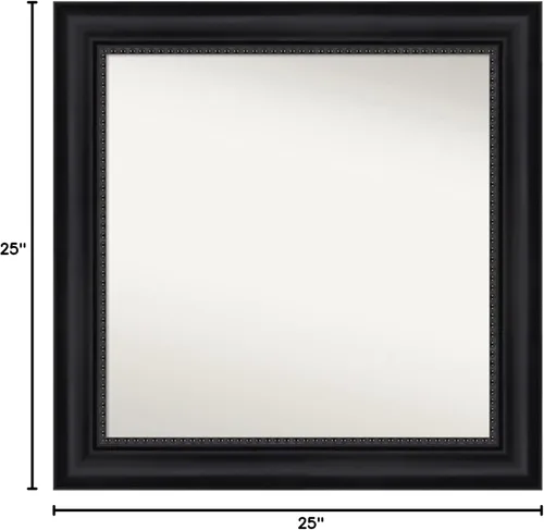 Miniatura 6 de Amanti Art Espejo personalizado, espejo de baño negro Astor, espejo de pared o espejo de tocador de baño sobre el fregadero (25 x 25 pulgadas)