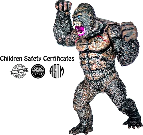 Miniatura 3 de TwCare Juego de 8 figuras de acción movibles de King Kong vs Godzilla Attacking King of the Monsters Ghidorah Birthday Kid Gift Cake Toppers