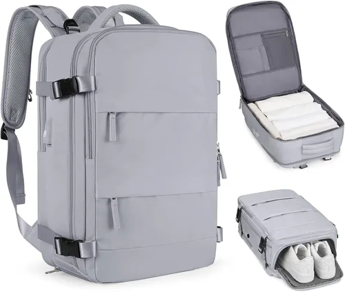 Miniatura 80 de coofay Mochila de viaje, para laptop, unisex, aprobada para aviones, bolsa de mano, equipaje, para artículos personales, para debajo del asiento