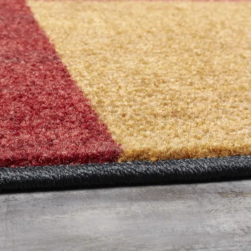 Miniatura 7 de Mohawk Home Alliance - Alfombra geométrica moderna de 1 pies 8 pulgadas x 2 pies 10 pulgadas, color rojo, perfecta para sala de estar, comedor