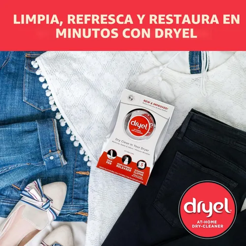 Miniatura 8 de dryel Recarga de Limpiador en Seco para el Hogar, Nuevo y Mejorado, Cuidado Suave de la Ropa para Telas Especiales y Prendas Solo de Limpieza