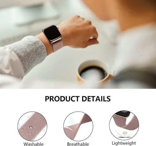 Miniatura 5 de Paquete de 4 correas elásticas Solo Loop compatibles con Apple Watch de 1.496 pulgadas, 1.575 pulgadas, 1.614 pulgadas, 1.654 pulgadas, 1.732
