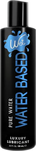 Wet Silver - Lubricante duradero a base de agua, fórmula prémium original, pH equilibrado, hipoalergénico, sin parabenos, vegano, no mancha, para
