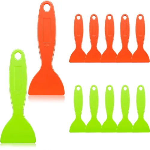 Miniatura 8 de 12 espátulas de plástico para masilla, herramienta de instalación de adhesivos para eliminar burbujas de aire, raspadores de pintura flexibles