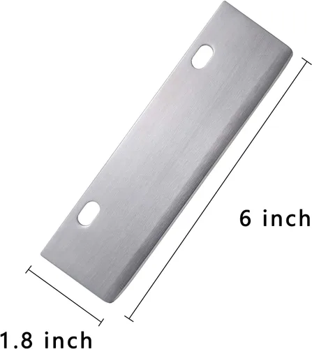 Miniatura 2 de BOLEXBOLEXINO Cuchillas de repuesto para parrilla, cuchillas afiladas, de acero inoxidable, resistentes al óxido, para barbacoa al aire libre