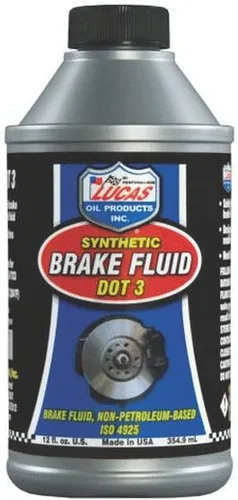 Miniatura 3 de Lucas Oil 10826-12PK Dot 3 Líquido de frenos (12/32 onzas), 1 cuarto de galón, paquete de 12
