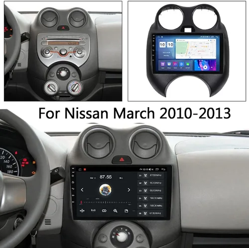 Miniatura 5 de Android 12 estéreo para coche para Nissan marzo 2010-2013 9 pulgadas HD pantalla táctil capacitiva multimedia radio, con Bluetooth, USB, Fm, GPS Navi