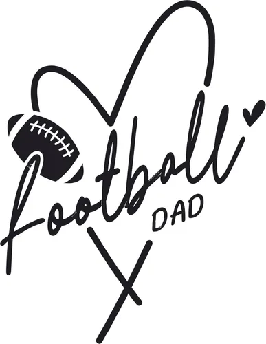 Miniatura 13 de SEC Apparel Parches termoadhesivos de la familia del fútbol de transferencia de letras para camisetas de tela (Temporada de touchdown)