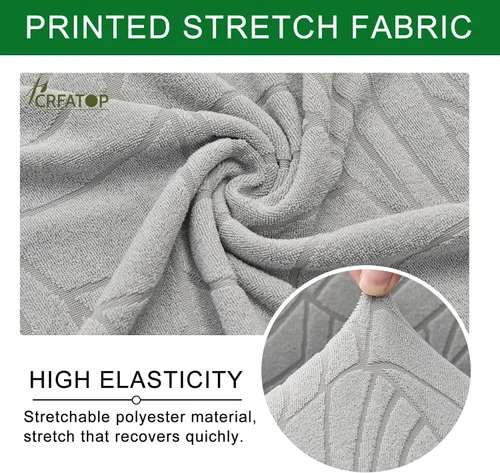 Miniatura 5 de CRFATOP Funda elástica para silla de oficina de computadora con cremallera duradera, funda para silla de escritorio giratoria universal, respaldo