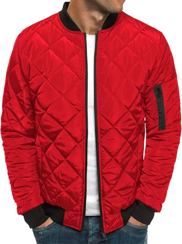 Miniatura 8 de Chaqueta bomber de invierno para hombre, abrigo grueso y cálido de algodón acolchado de béisbol