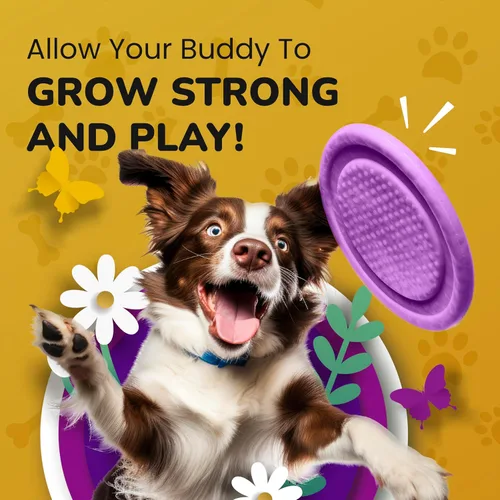 Miniatura 7 de Suplemento de cadera y articulaciones para perros, glucosamina condroitina aprobada por veterinarios para perros, soporte de flexibilidad y fuerza