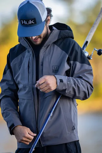 Miniatura 3 de HUK Icon X Superior Shell de 3 l para hombre chaqueta con capucha impermeable y resistente al viento