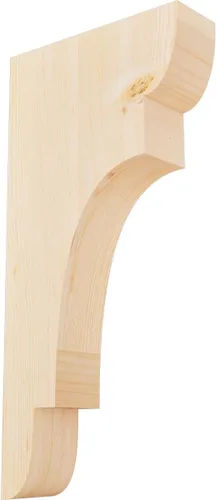 Miniatura 58 de Ekena Millwork COR04X12X12NEB00RWR 4 pulgadas de ancho x 12 pulgadas de profundidad x 12 pulgadas de alto New Brighton Rough Sawn Corbel, cedro rojo