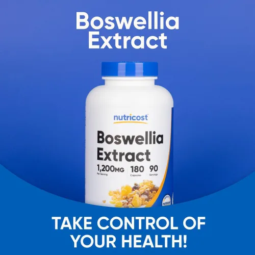 Miniatura 5 de Nutricost Boswellia Extract 180 cápsulas para 90 porciones por botella, sin gluten y sin OMG, vegano
