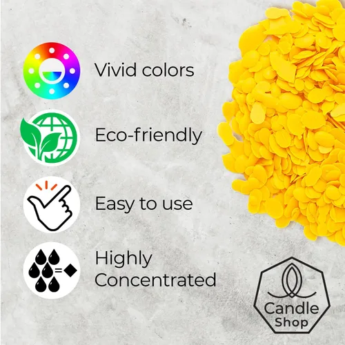 Miniatura 2 de Tinte amarillo brillante de 2 onzas para fabricación de velas de soja, tintes de cera de velas altamente concentrados, chips de tinte