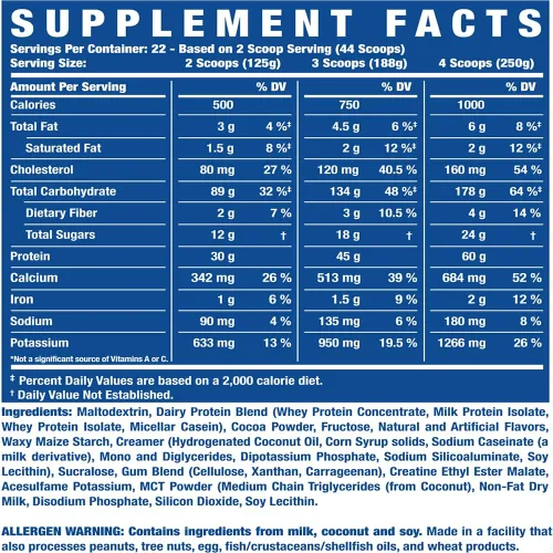 Miniatura 2 de Polvo proteico King Mass XL de Ronnie Coleman Signature Series, PROMRCSS34, 1, 1