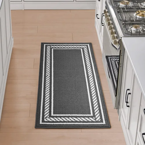 Miniatura 22 de Nautica Alfombra de pasillo Alfombras de interior para pasillos y entradas Alfombra antideslizante y antideslizante para puerta de entrada