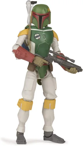 STAR WARS Galaxy of Adventures Boba Fett - Figura de acción a escala de 5 pulgadas con divertido proyectil, juguetes para niños a partir de 4 años