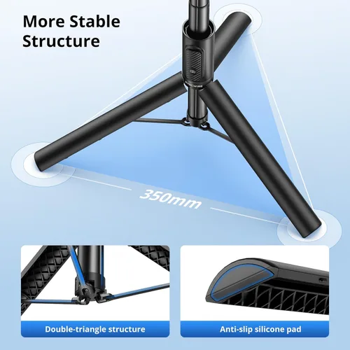 Miniatura 5 de SYNCWIRE Trípode de teléfono Selfie Stick de 55 pulgadas para iPhone, palo selfie de aluminio extensible todo en uno con control remoto, trípode