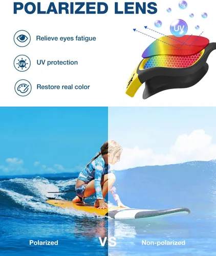 Miniatura 2 de ZIONOR Gafas de natación para niños, G1 MINI con protección UV, polarizadas, antivaho, para edades de 6 a 14 años B3