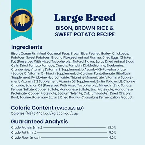 Miniatura 9 de Solid Gold Bison Alimento seco para perros grandes – Alto en proteína, croquetas de grano entero con bisonte real, arroz integral y Omega 3