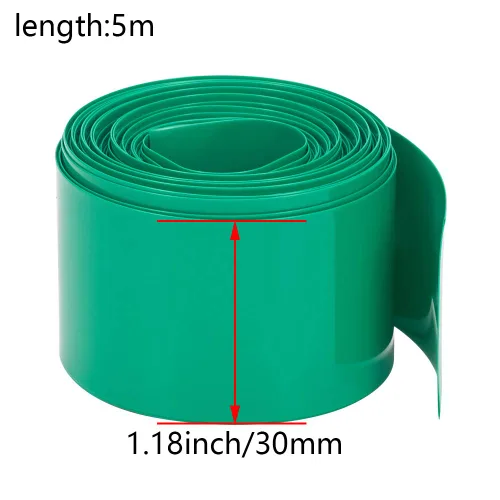 Miniatura 4 de Othmro Kit de tubos termorretráctiles de batería de 16.4 pies, tubo termorretráctil de PVC con aislamiento de ancho de 1.18 pulgadas, tubo retráctil
