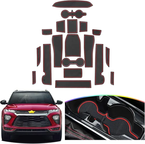 Miniatura 7 de SKTU para 2021 2022 2023 2024 2025 2026 Alfombrilla antideslizante para ranura de puerta interior de Chevy Trailblazer 2024 2025 2026 Alfombrilla