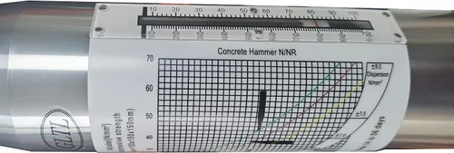 Miniatura 7 de Martillo de rebote profesional - Probador de resistencia al hormigón con rango de 10-60 MPa para edificios/puentes/construcción de carreteras