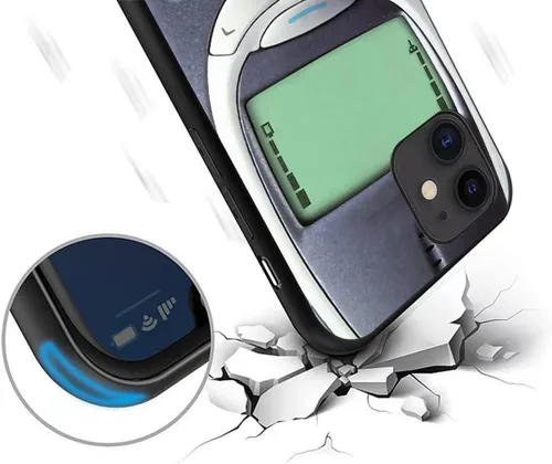 Miniatura 3 de Compatible con funda para iPhone 13 Pro Max, fundas con diseño de piel elegante y retro de silicona suave divertida en 3D. Compatible con Nokia. Una