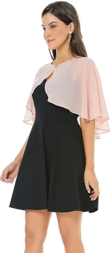 Miniatura 2 de Chales de encaje de gasa suave para vestido de noche, boda, capa para mujer