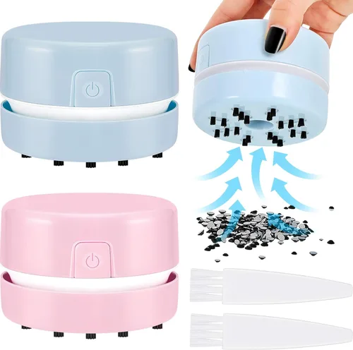 Miniatura 9 de Honoson 2 piezas de herramienta de pintura de diamante con taladro, recogedor más rápido para diamantes derramados, accesorios de pintura 5d, Rosa
